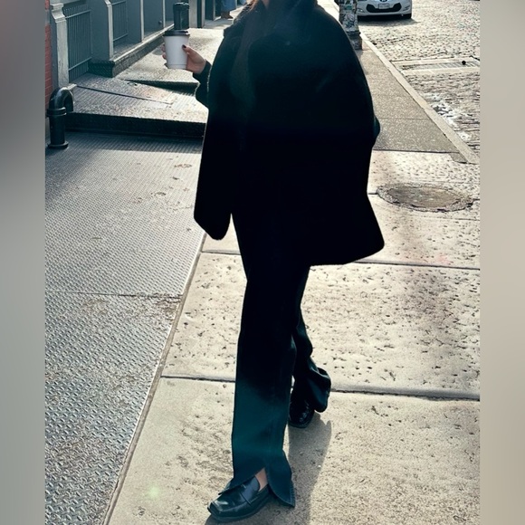 BLACK FAUX FUR COAT - Picture 4 of 4